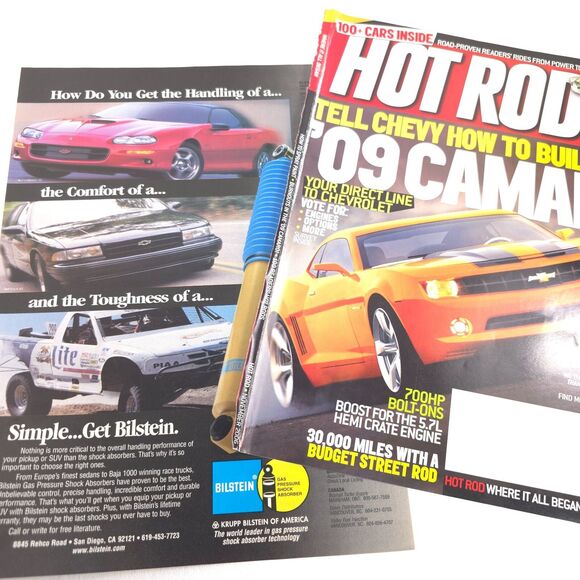 VTG Bilstein Advertising Print Ad Camaro Impala Off-Road Racing Garage Wall Art - Picture 6 of 6